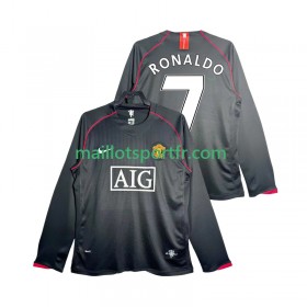 Maillot de Foot Manchester United Critstiano Ronaldo 7 2007 2008 Retro Exterieur ML